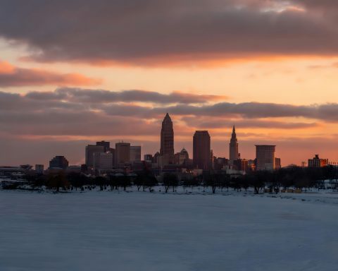 Cleveland Ohio Skyline