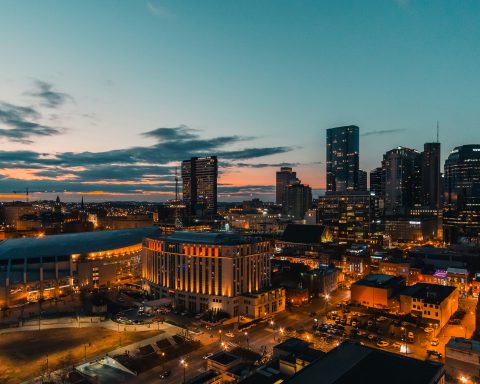 Nashville skyline at night