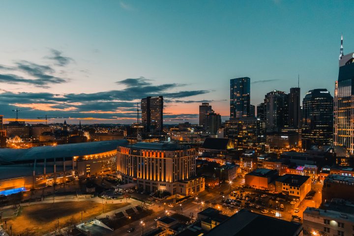 Nashville skyline at night