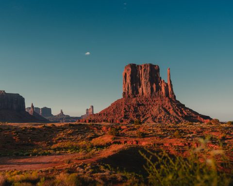 Arizona landscape at night